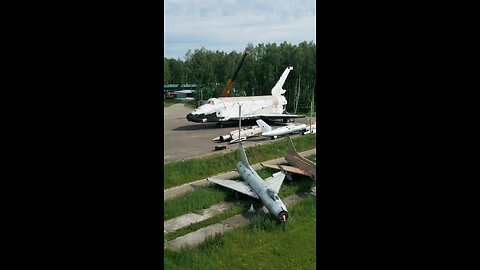 While the new exhibit - the spaceship "Buran" (Izdelyie "Baikal" 2.01) - is being prepared for...