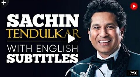 ENGLISH SPEECH ll SACHIN TENDULKAR