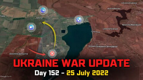 Ukraine War Update [25 July] - Ukrainians leave Novoluhanske & cross Inhulets river at Andriivka