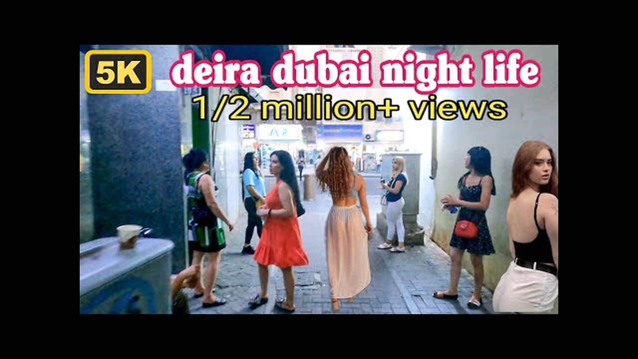 Night Life In Deira Dubai (5k) Amazing View Of Beautiful City