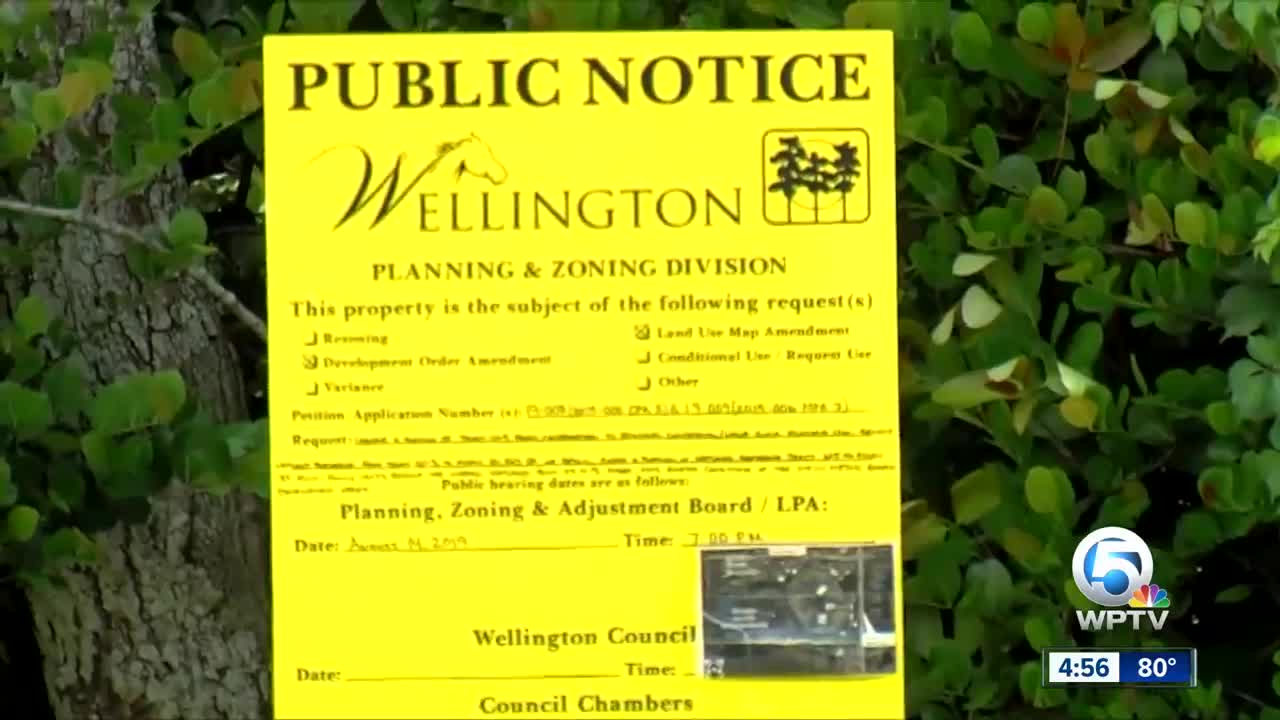 Wellington residents protesting against paving over two preserves