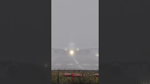 Airbus A380 landing in fog🌫️ #aviation #airbus #pilot