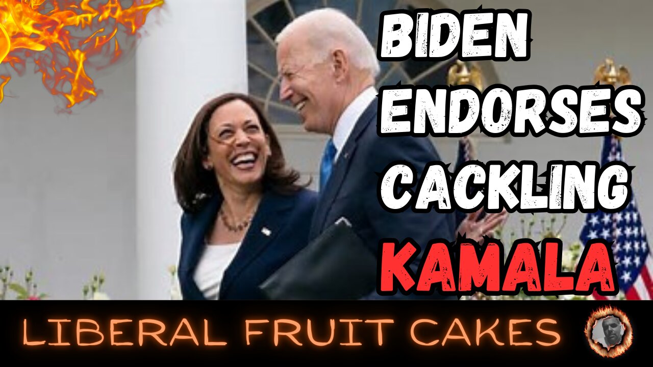 Joe Biden Drops Out, Endorses Cackling Kamala Harris