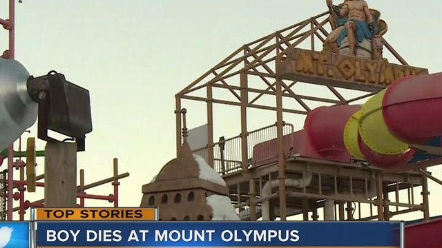 Boy dies after falling off Mt. Olympus water slide