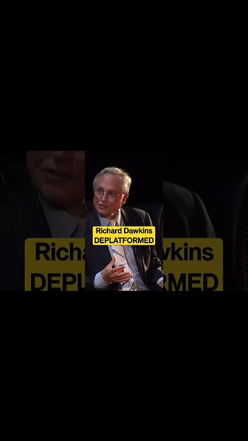 Richard Dawkins DEPLATFORMED #richarddawkins #freespeech #1stamendment #cancelculture