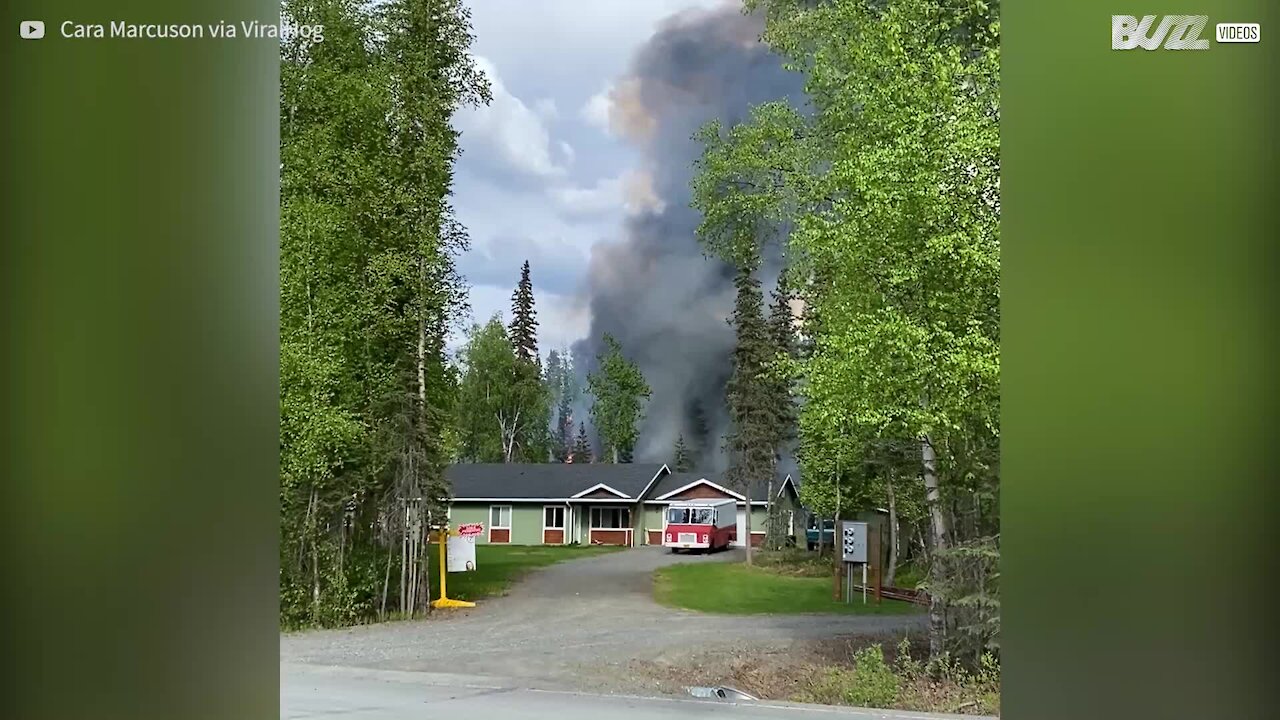 Motorhome explode e assusta moradores no Alaska