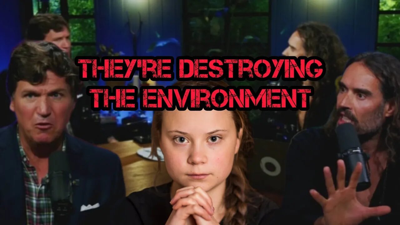 Tucker Carlson SHOCKING Climate Change Rant "They're Destroying The Environment" With Russell Brand