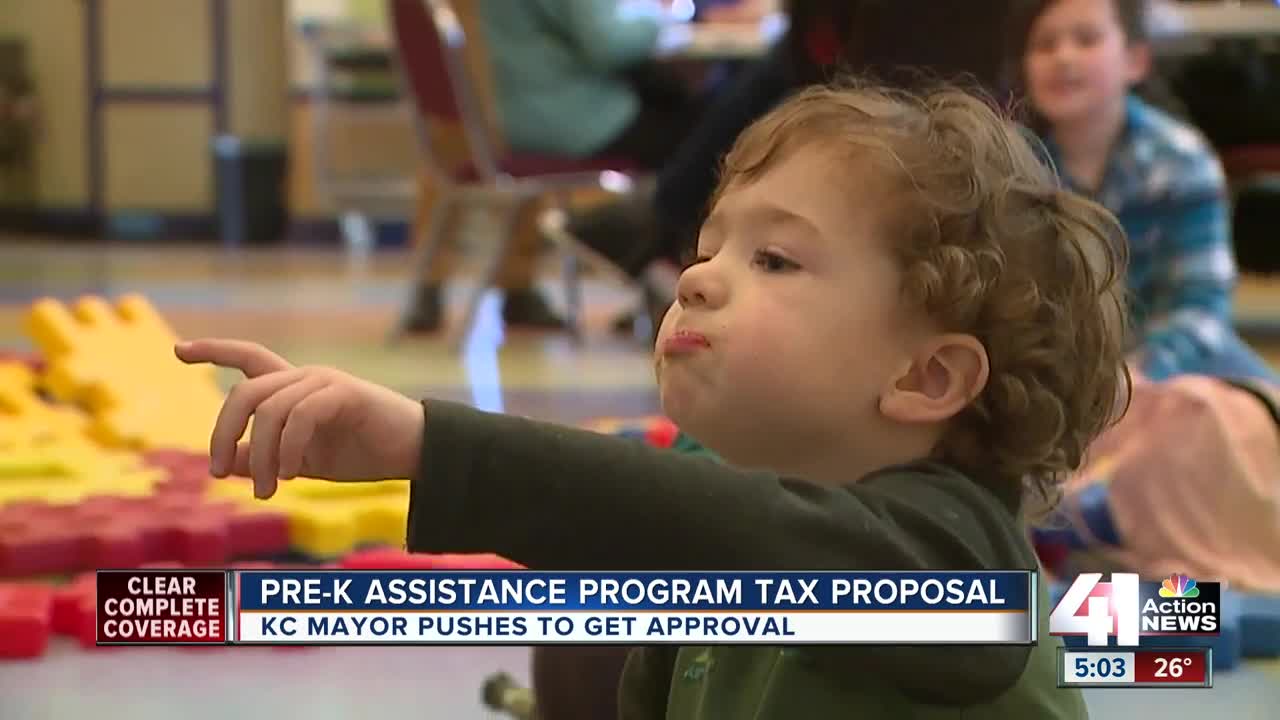 Mayor Sly James campaigns for his pre-K tax plan