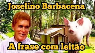 Escolinha do Professor Raimundo; Joselino Barbacena; Forme uma frase com a palavra leitão.