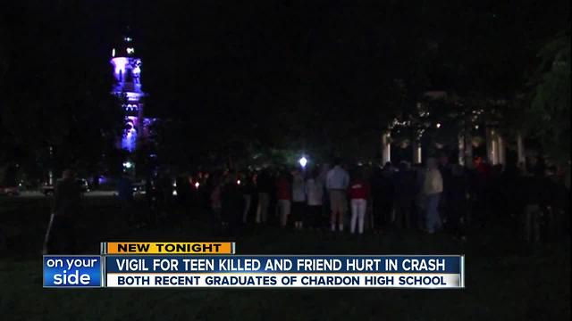 Vigil for Chardon teen killed in crash