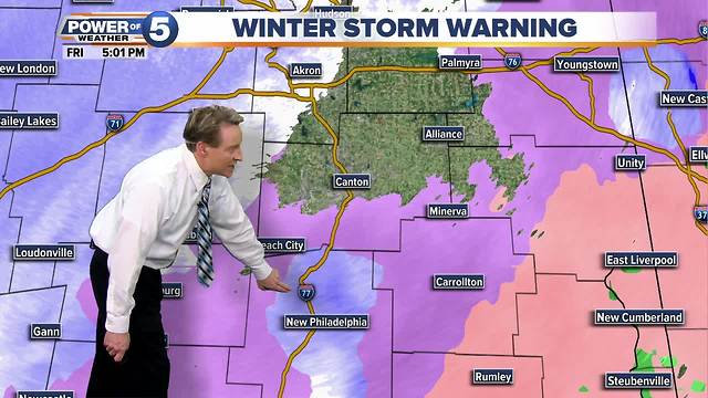 Mark Johnson gives an update on the winter storm and what's in store