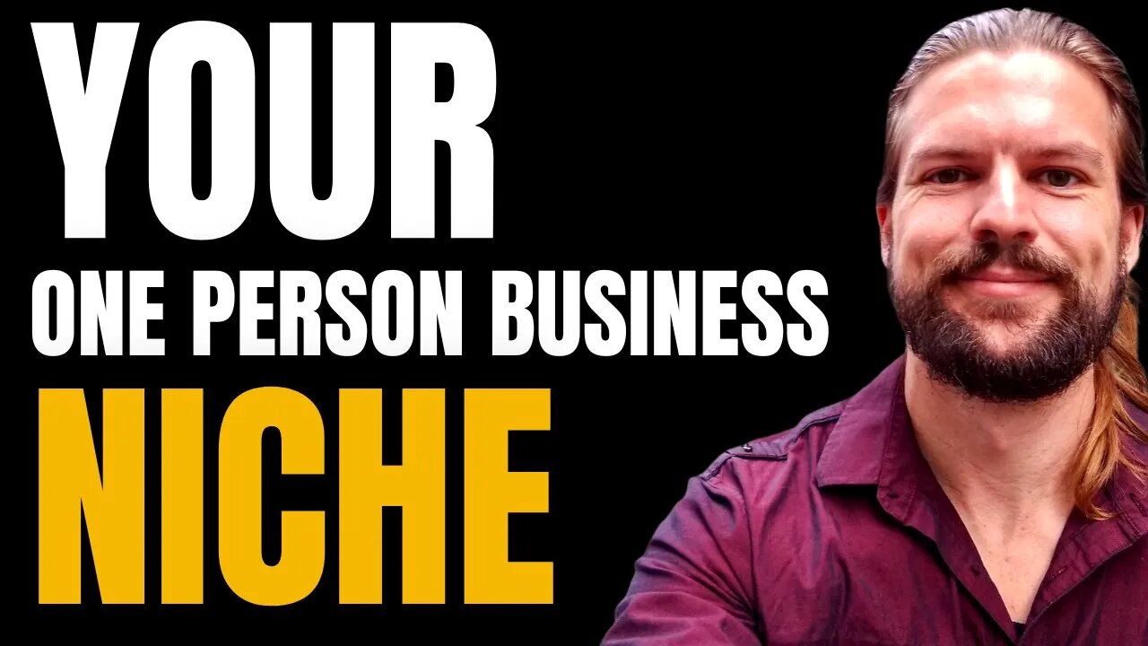 One Person Business - How To Find Your Niche