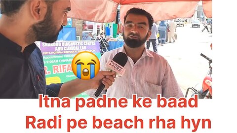 Phd educated man selling dry fruit on kashmir street