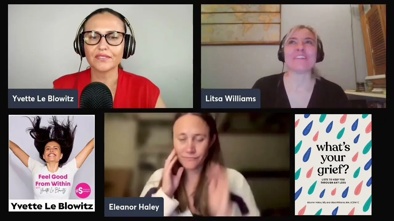 Grief Advice w/Eleanor Hayley & Litsa Williams #grief #griefandloss #mentalhealthawareness #book