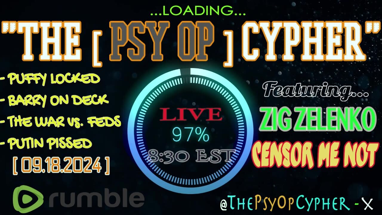 [ 09.18.2024 ] * LIVE * “THE [PsyOp] CYPHER” - Trump Rally in Long Island, NY...w/ BIG ZIG & CENSOR ME NOT