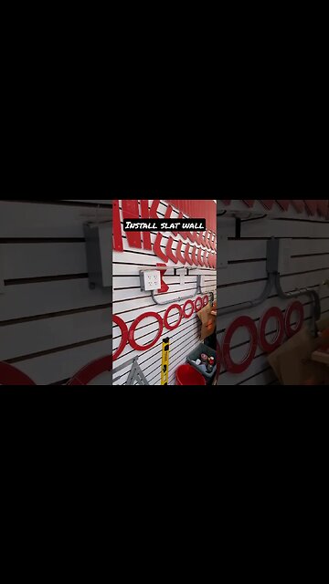 Install Slat Wall everywhere I'm your garage / shop