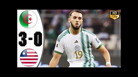 Algeria vs Liberia 3-0 Highlights & All Goals _ Afcon Quafiliers 2024