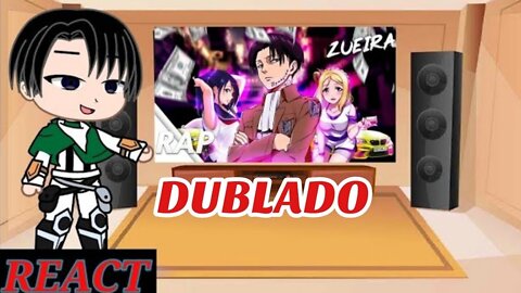 Levi React ao próprio Rap #Gacha #GachaReact