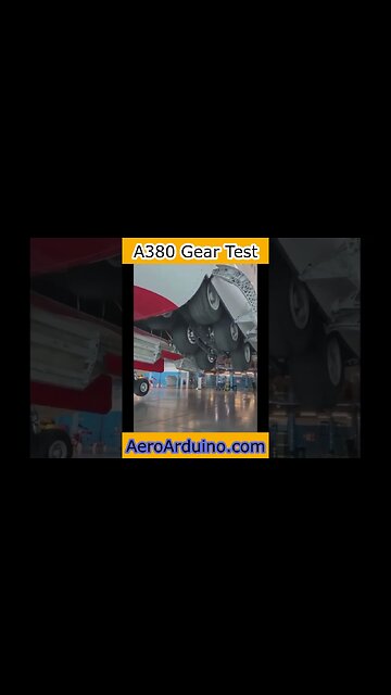 Watch Giant #A380 Landing Gear Test #Aviation #Flying #AeroArduino