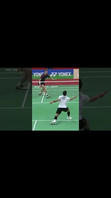 Viktor Axelsen (21-6, 21-12) over Jonatan Christie in the Semifinals - India Open 2023 #shorts