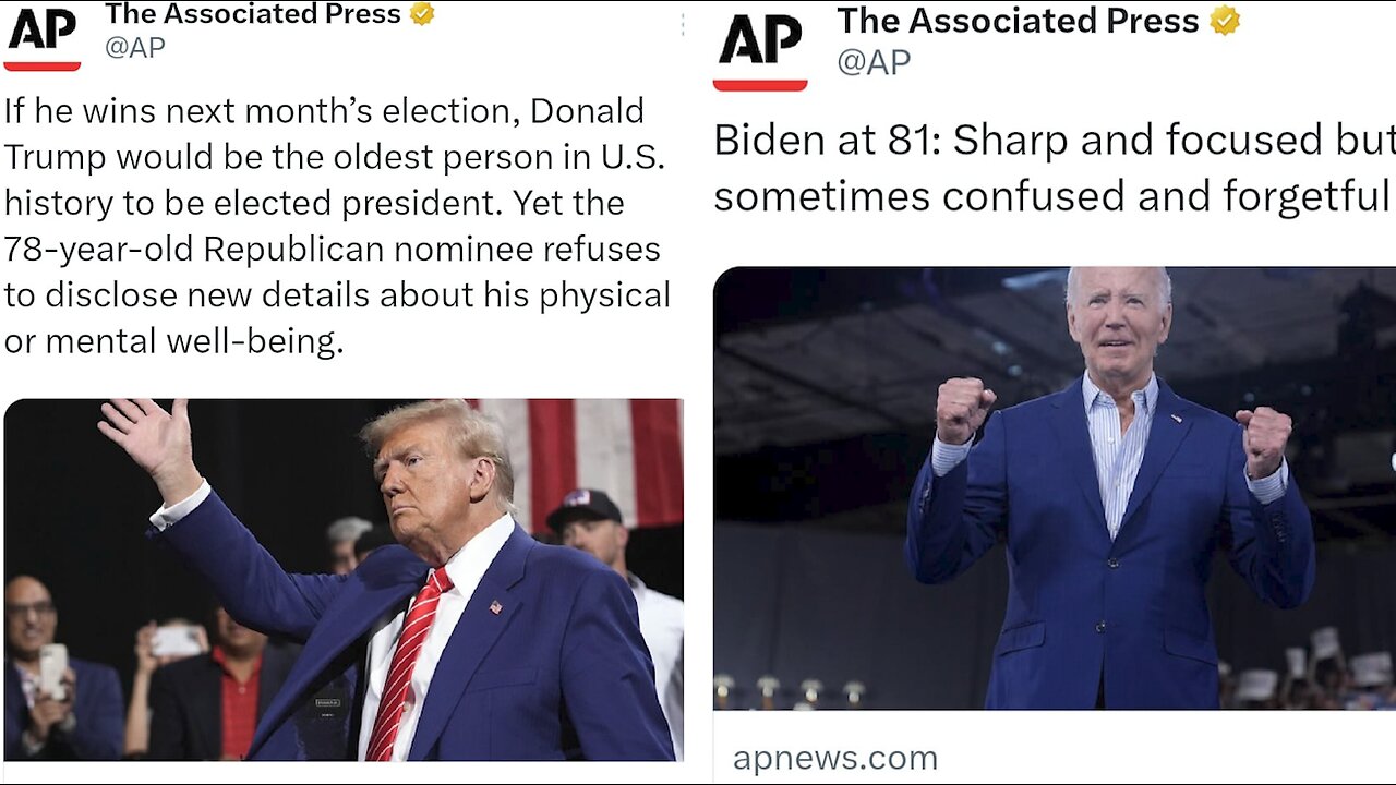 AP Called Out For Publishing News Headlines Attacking Trump, Praising Biden