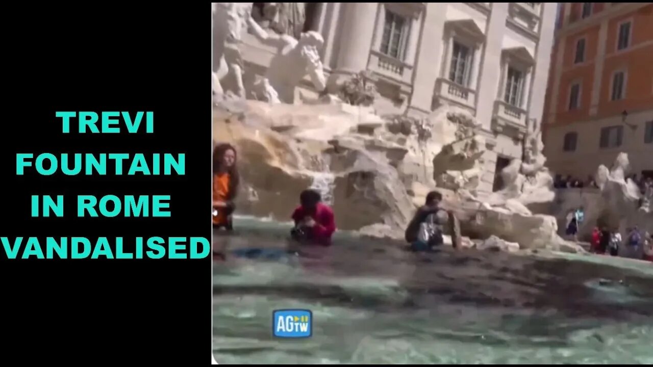 Why Do Climate Activists Do These Things? Trevi Fountain In Rome