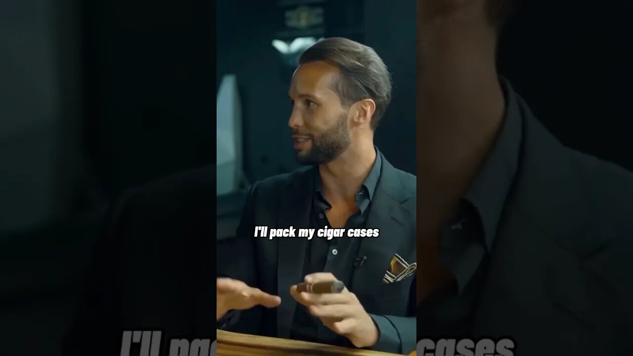 Why Tristan Tate smokes cigars | Interview with PBD! 🤯 #cigars #tristantate #tatebrothers #shorts