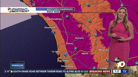 10News Pinpoint Weather with Jennifer Delacruz