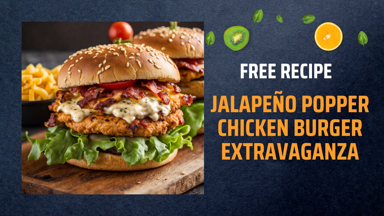 Free Jalapeño Popper Chicken Burger Extravaganza Recipe 🍔🌶️🧀