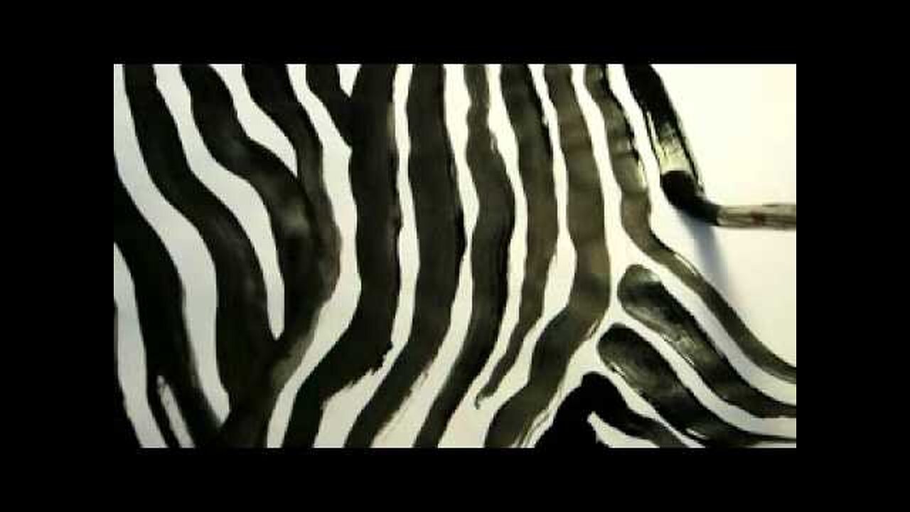 Amazing Zebra Pattern - How to draw Black and White Zebra Print