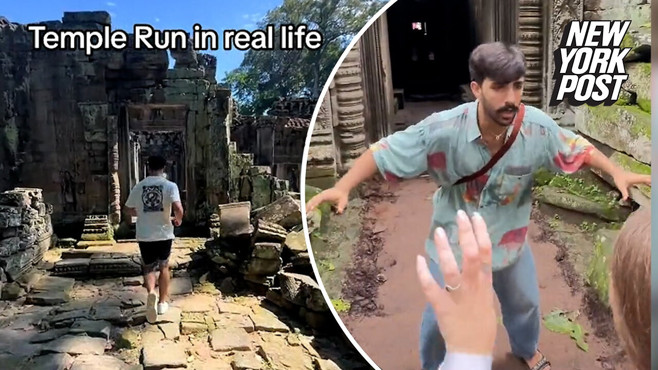 Tourists are recreating the 'Temple Run' game in a sacred site: 'Disaster waiting to happen'