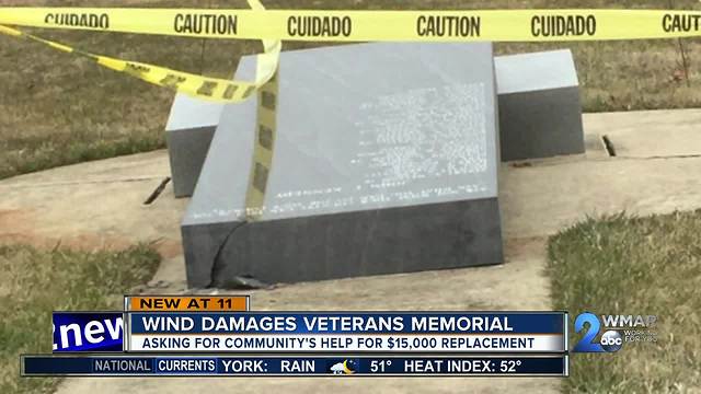 Group restoring veterans memorial damaged by storm in Essex