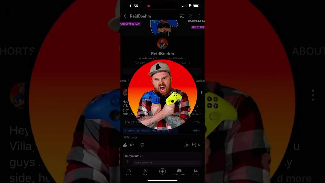 Congrats to ReidBoehm for reaching 1 million subscribers