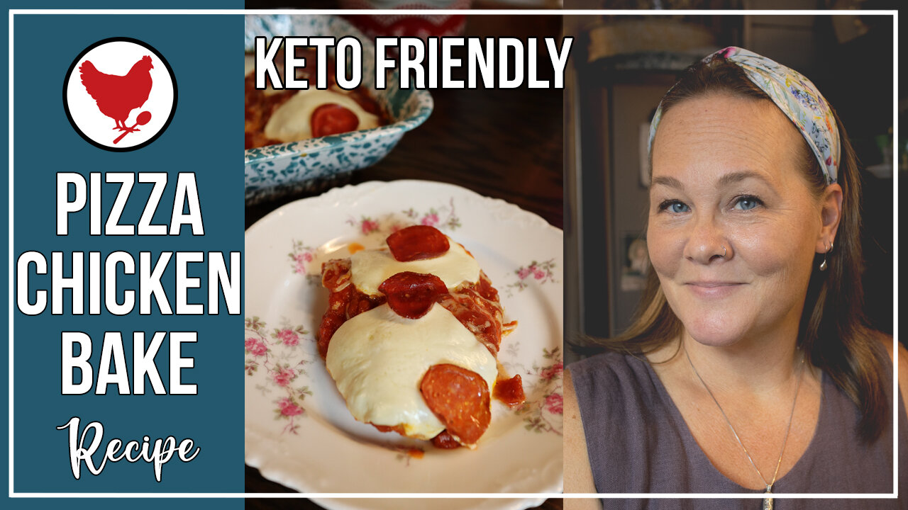 Easy Dinner - Ready in Minutes! | Pizza Chicken Bake (Keto Friendly)