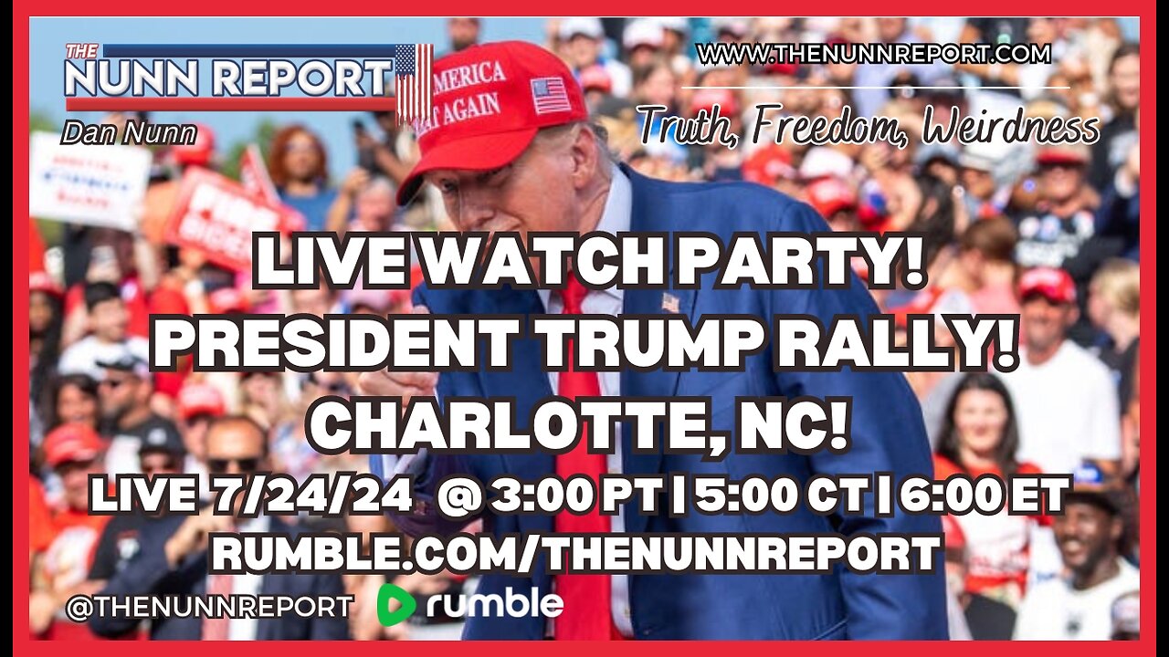 LIVE Trump Rally - Biden Address [Watch Party] - Weds July 24 | Charlotte, North Carolina