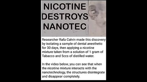 Nicotine Destroys Nanotec