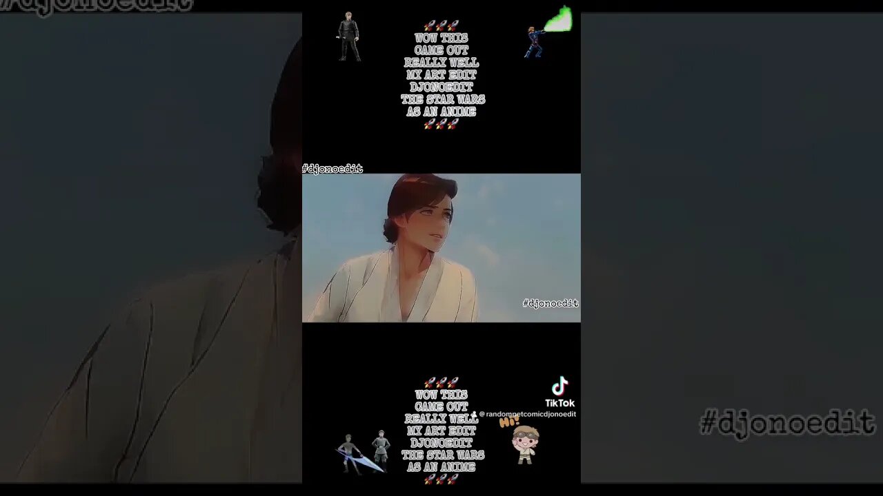 I made a short Tatooine scene into Anime style #djonoedit #omeednouhadi