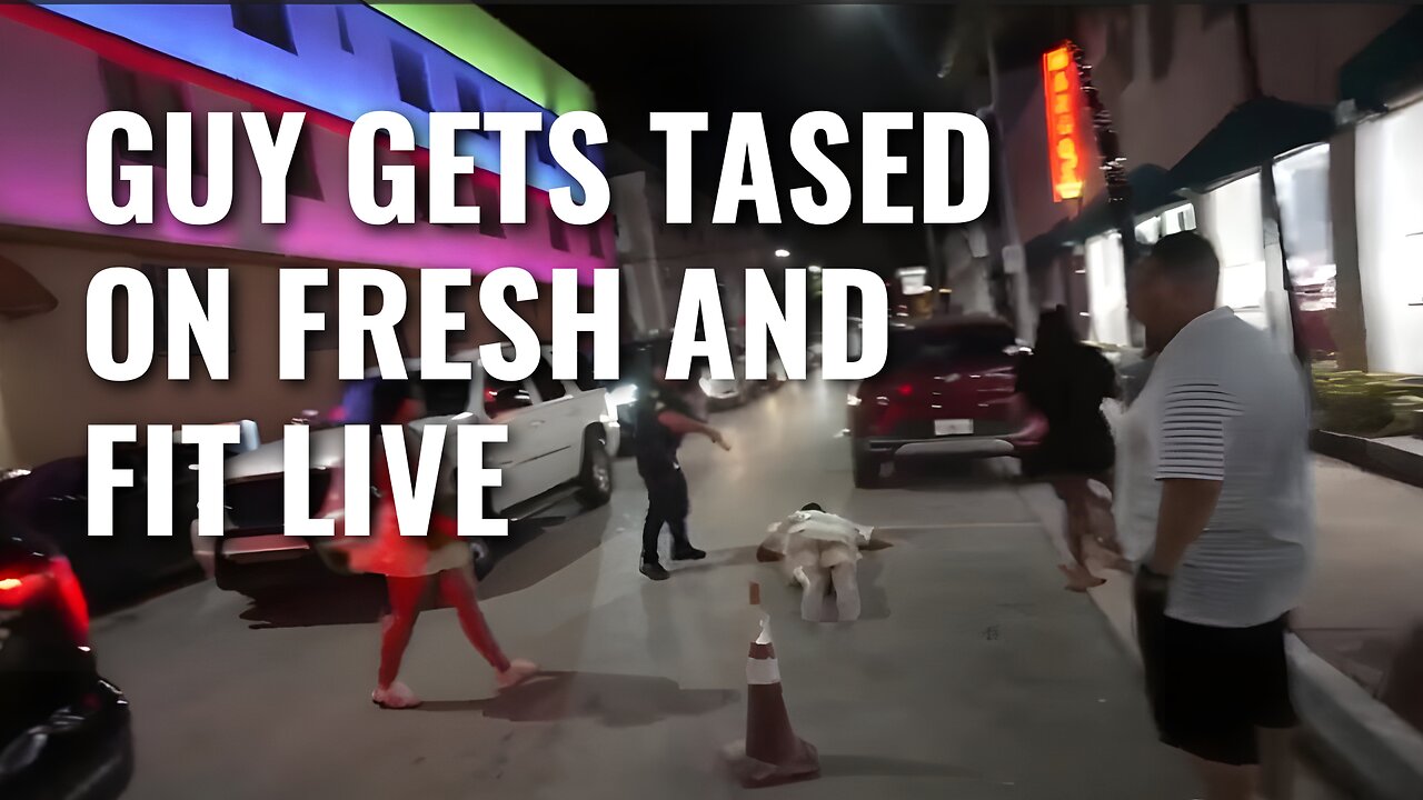 FIGHT Breaks Out On Fresh And Fit! Person TASED AND ARRESTED