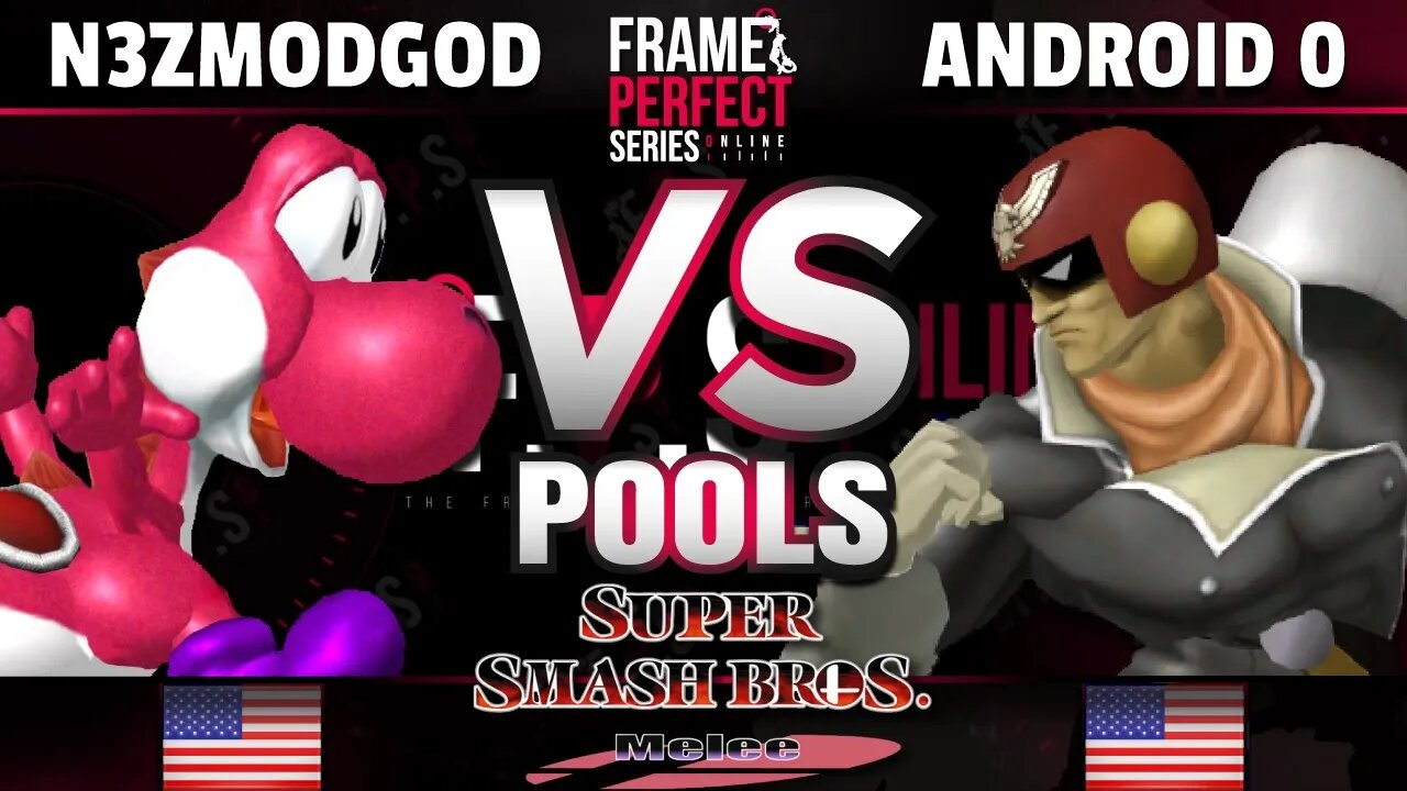 FPS3 Online - Android 0 (C. Falcon) vs TNC | N3zModGod (Yoshi) - Melee Pools