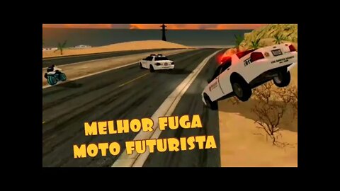 FUGA INSANA DE MOTO FUTURISTA