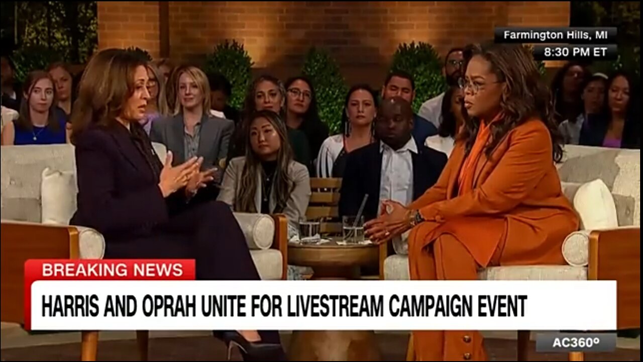 Oprah asks Harris about stepping in as Presidential nominee, Harris's reaponse