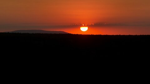 Sunset over Arkansas