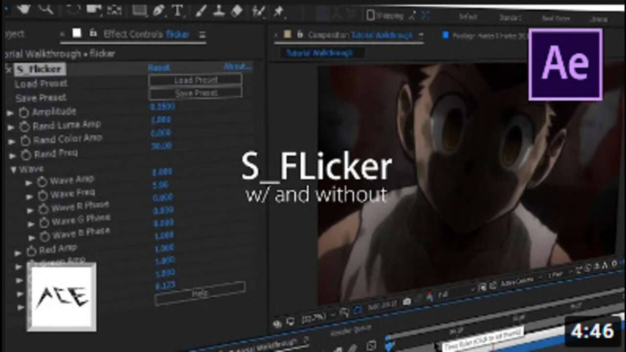 After Effects AMV Tutorial - Light Flicker