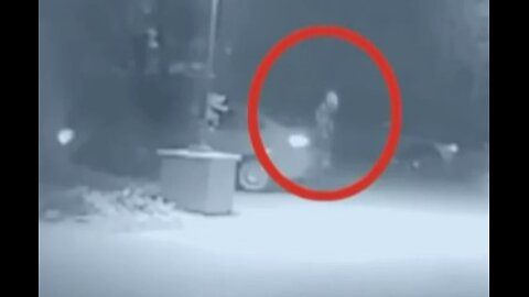 Alien caught on CCTV camera in a parking lot in California? What is it?