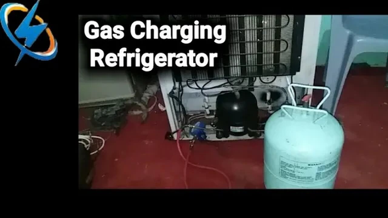 How to Refrigerator Gas Charging/// Frigg