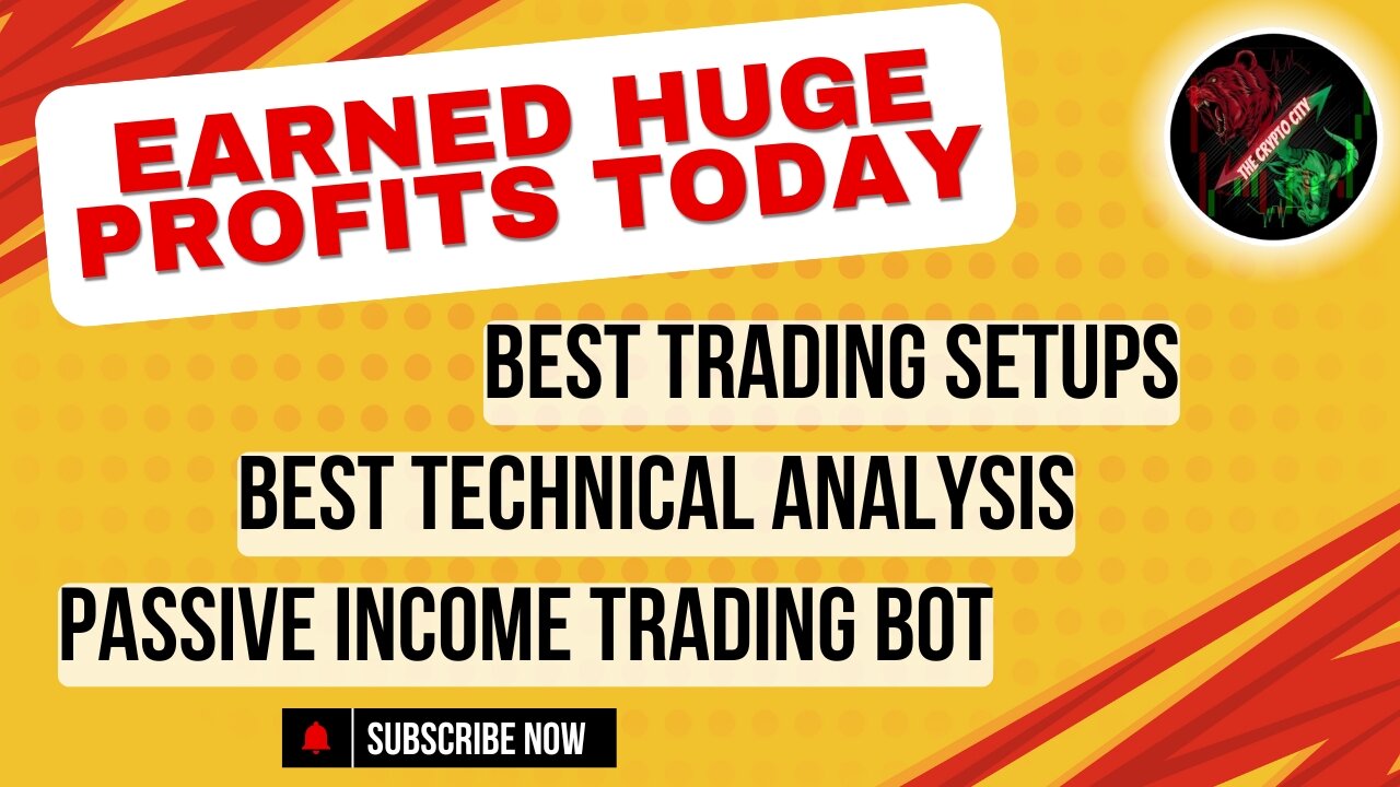 Earned Huge Profits Today | Best Trading Setups | Technical Analysis | Passive Income Trading Bot