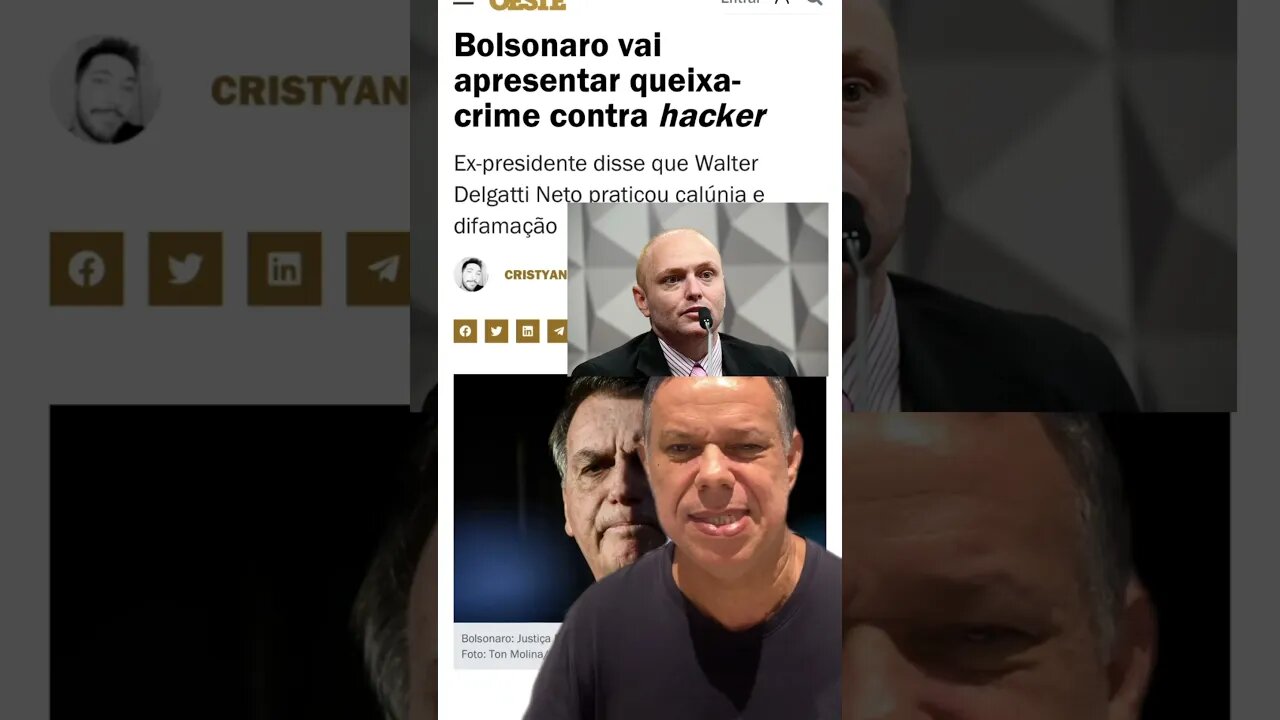 Jair Messias Bolsonaro vai apresentar queixa crime contra hacker CPMI 8 de Janeiro #shortsvideo