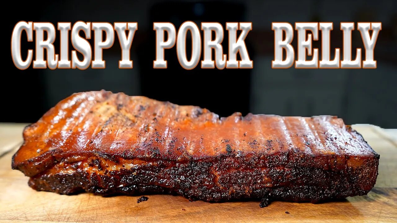 Easiest way to make CRISPY PORK BELLY on a Webber Kettle Grill