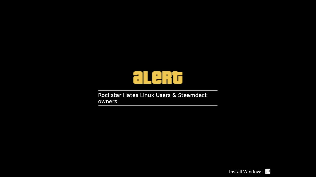 Rockstar Hates Linux