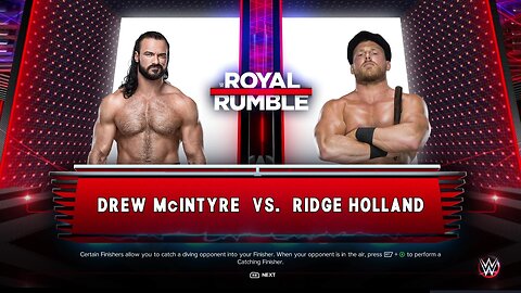 WWE 2k23 Drew Mcintyre vs Ridge Holland